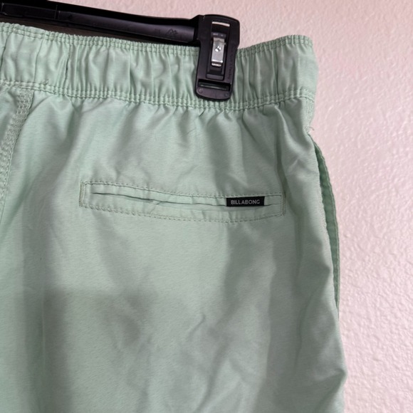 Billabong Recycler Layback Board Shorts Mens Medium Sea Green Drawstring Outdoor - Picture 9 of 10